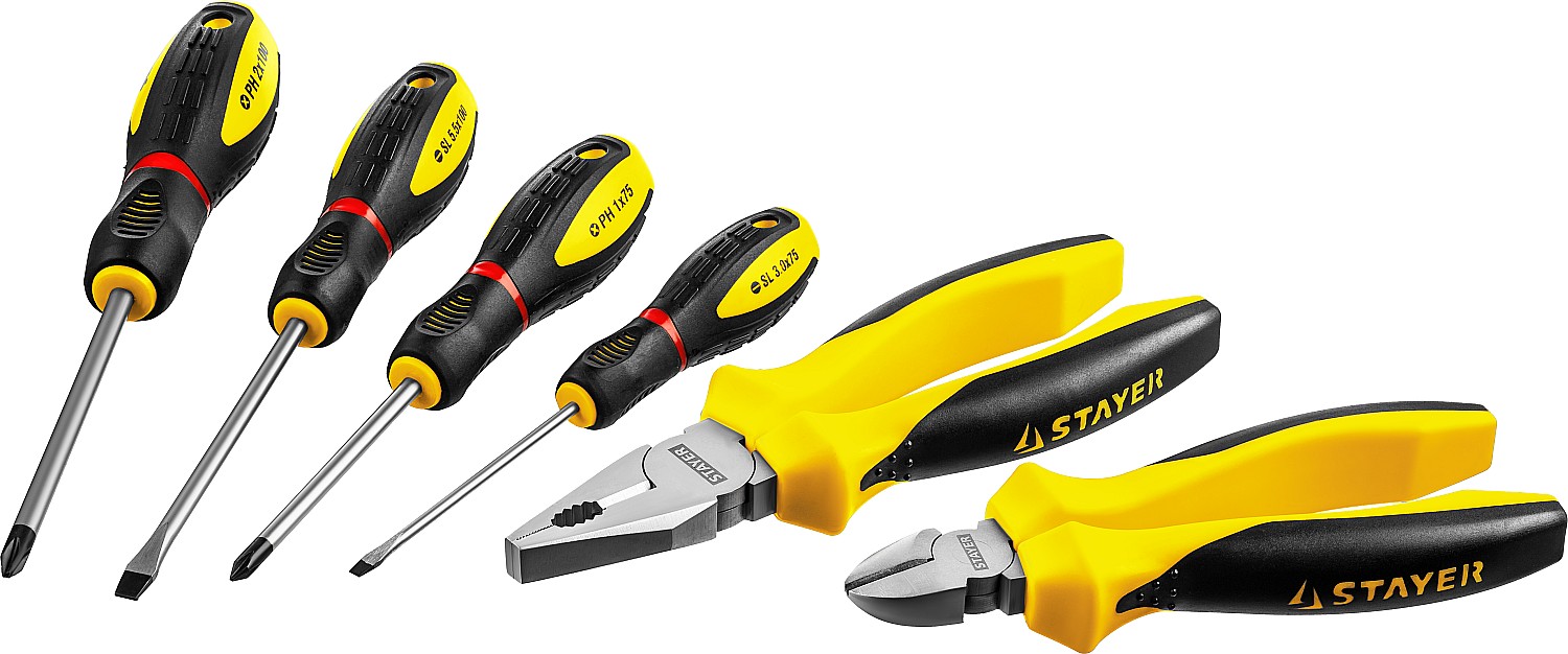 STAYER Hercules, 6 предм., набор губцевого инструмента (2202-H6) — фото 3