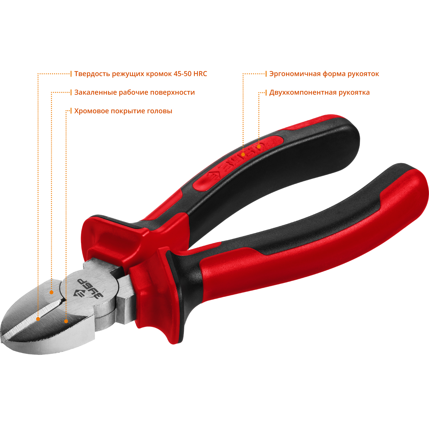 ЗУБР 160 мм, бокорезы (22024-5-16) — фото 3