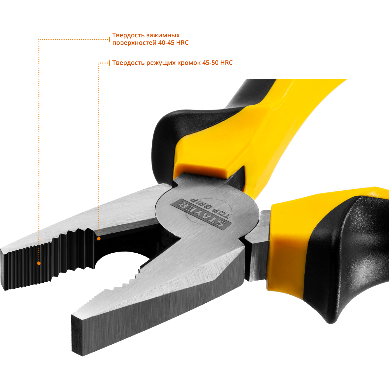 STAYER TOPGrip, 160 мм, комбинированные плоскогубцы (2205-1-16) — фото 3