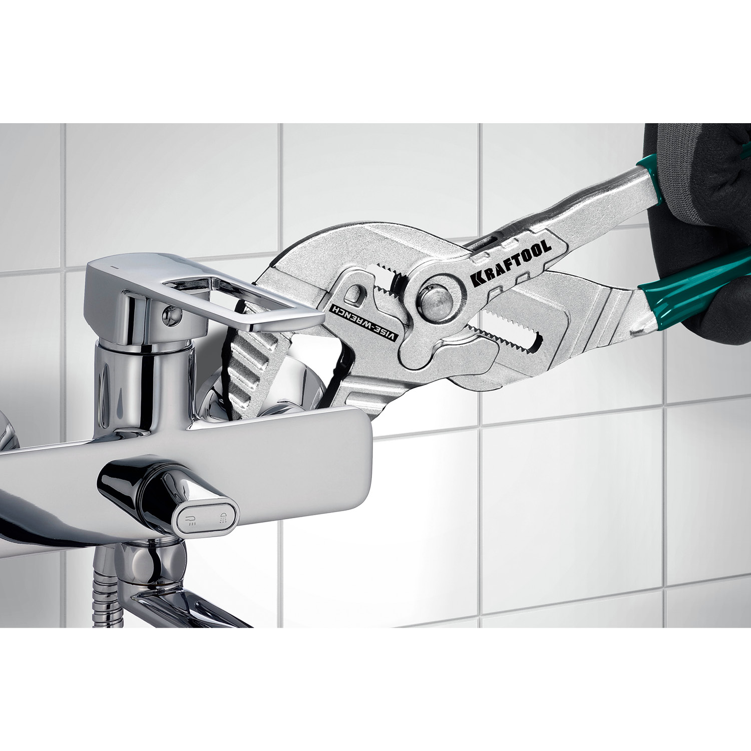 KRAFTOOL Vise-Wrench, 300 мм, клещи переставные-гаечный ключ (22068) — фото 11