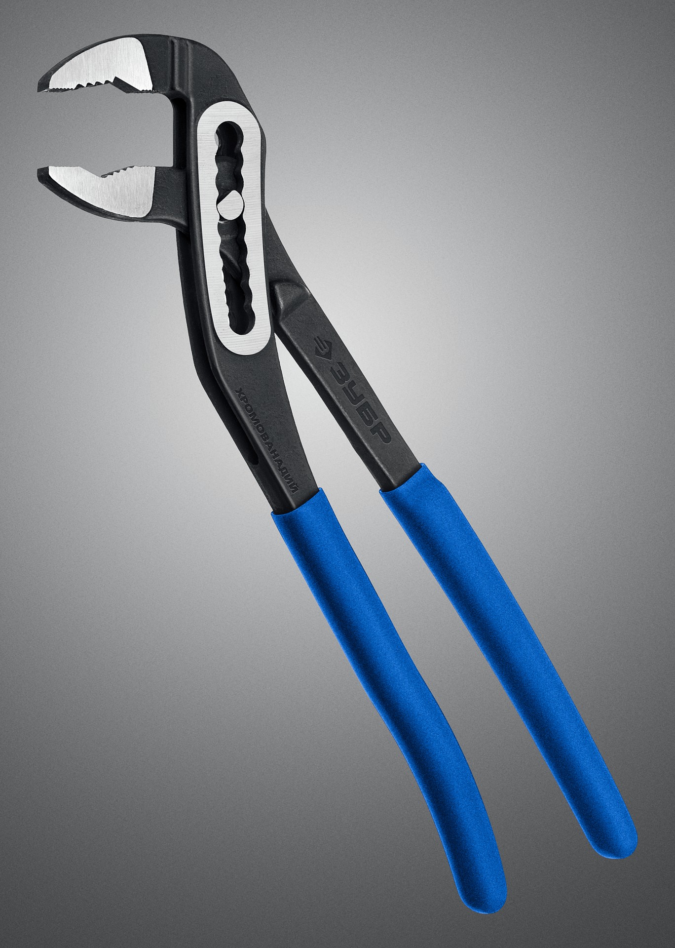 ЗУБР Профи 250 мм, захват 60 мм, CrV, переставные клещи с широким зевом (2244-25) — фото 2