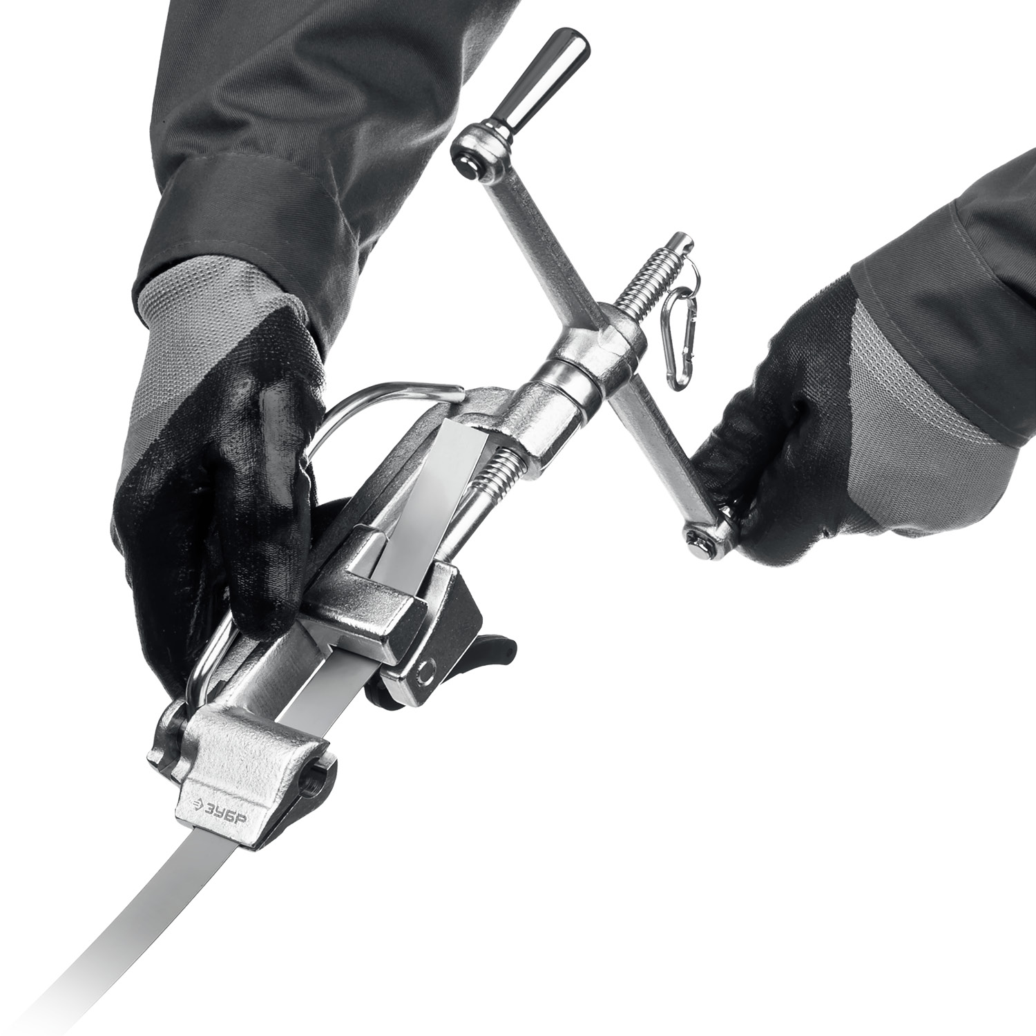 ЗУБР ИНВ-20, инструмент для натяжения стальной монтажной ленты, Профессионал (22627) — фото 8