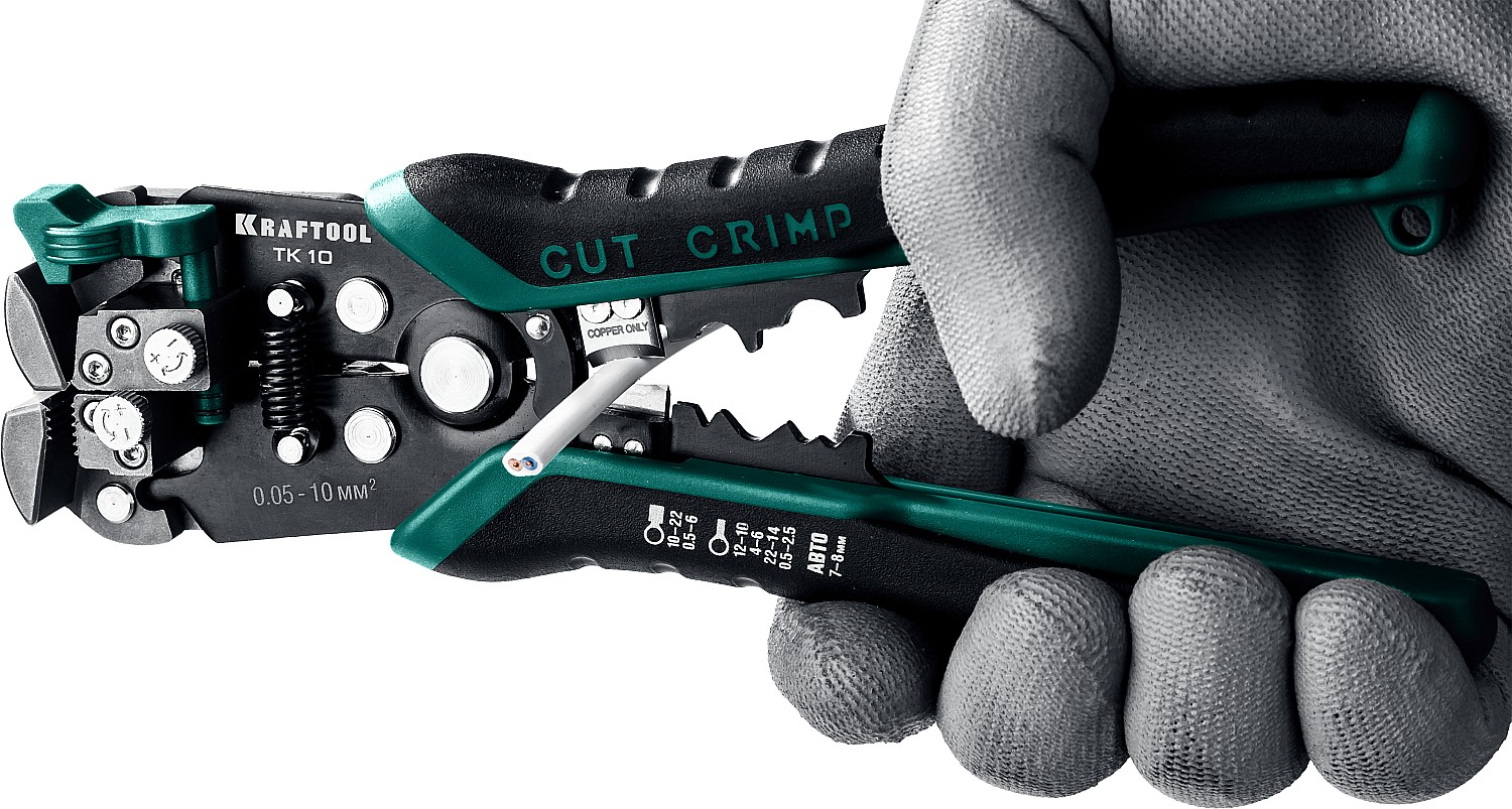 KRAFTOOL TK-10, 0.05 - 10 мм2, автоматический стриппер (22639) — фото 5