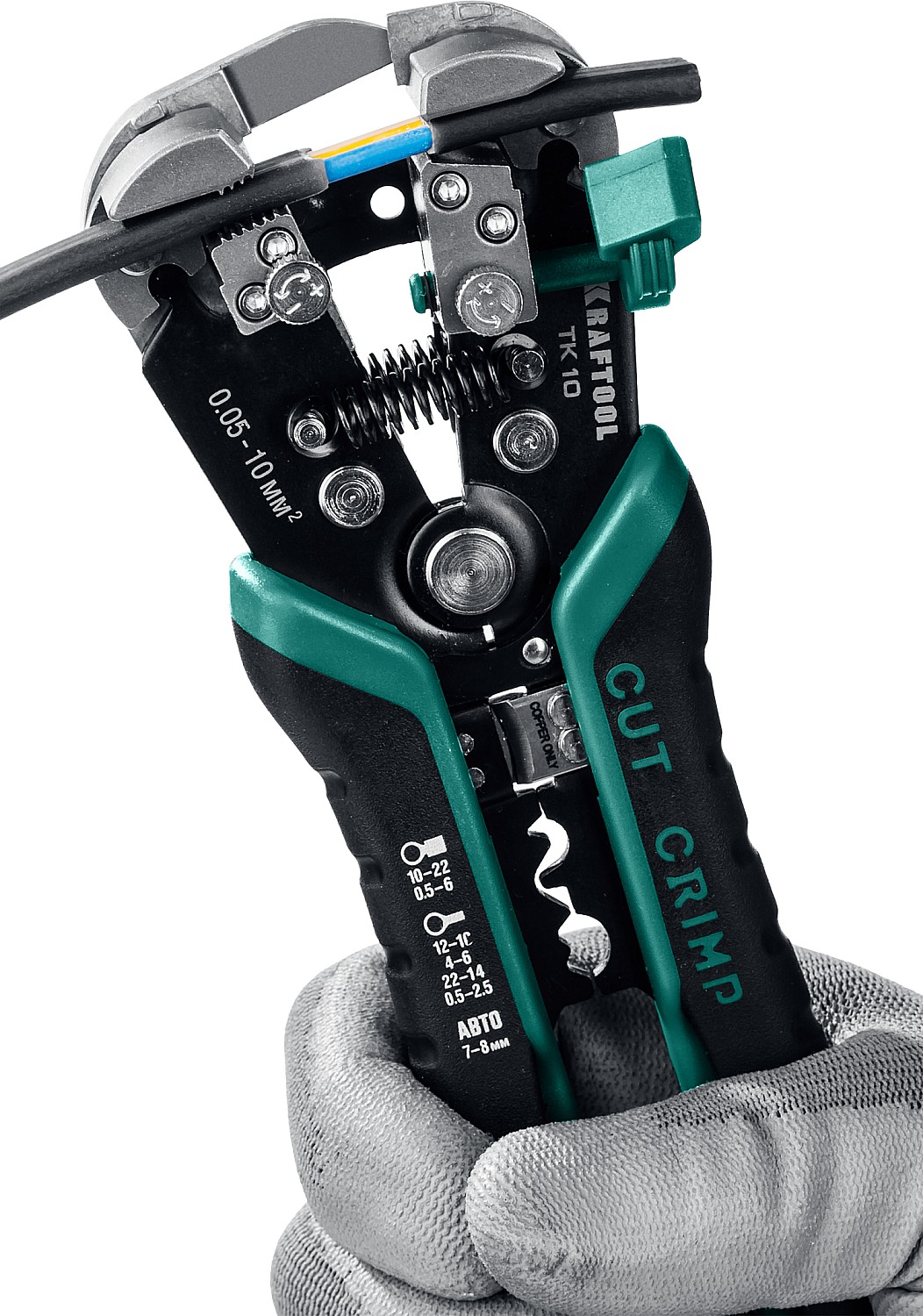 KRAFTOOL TK-10, 0.05 - 10 мм2, автоматический стриппер (22639) — фото 6