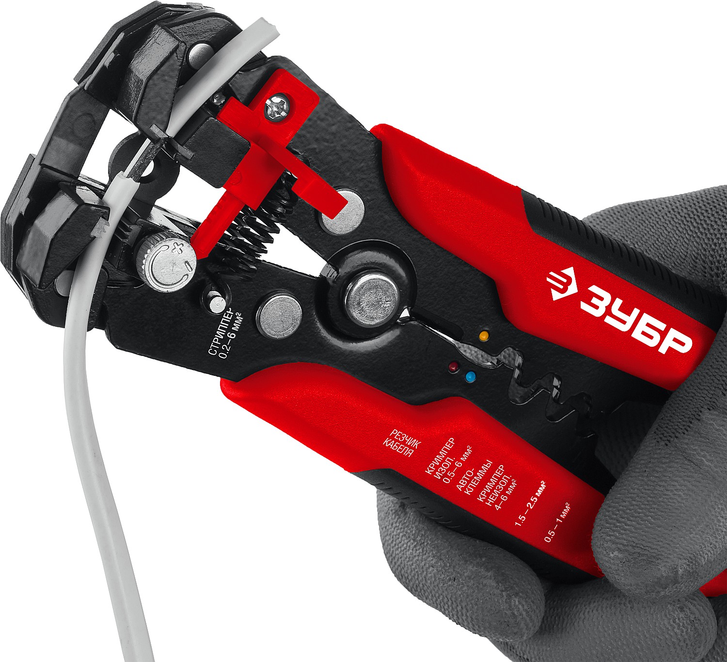 ЗУБР ТМ-1, 0.2 - 6 мм2, автоматический стриппер с винтом микронастройки (22645) — фото 6