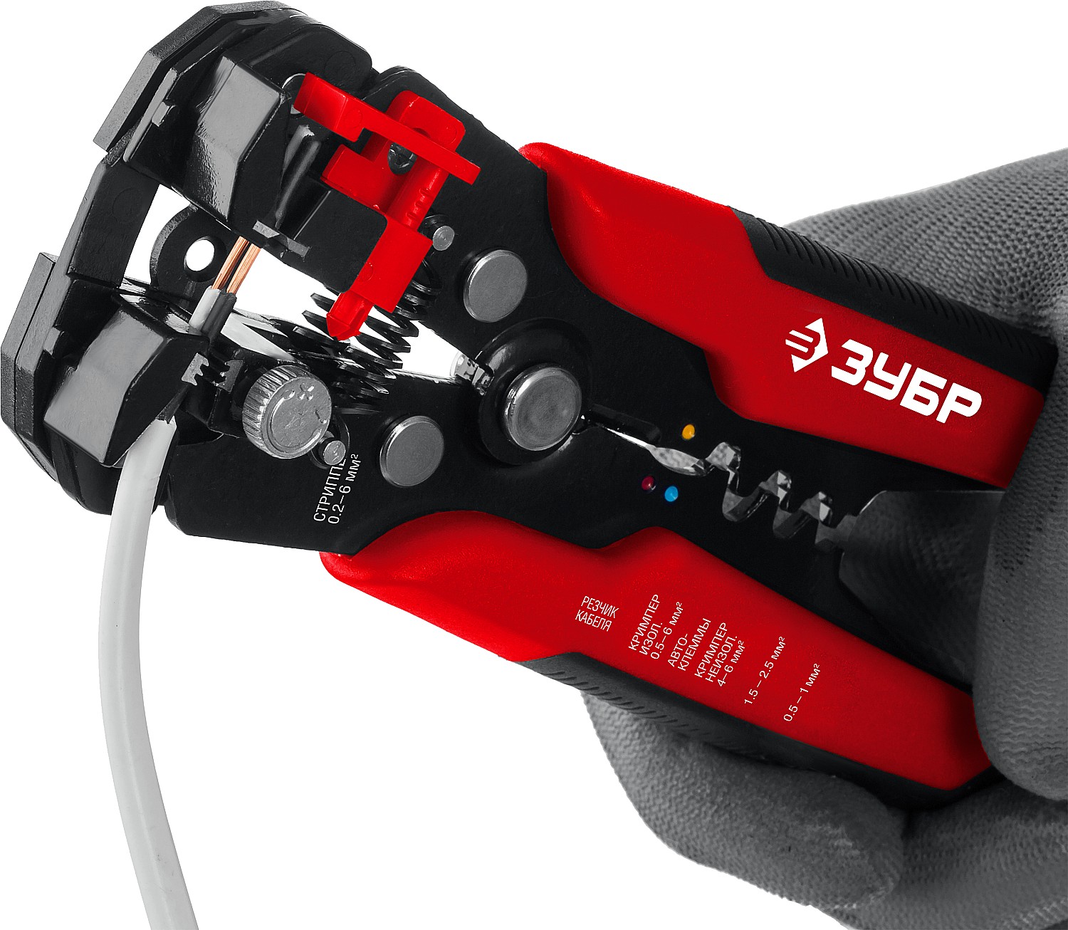 ЗУБР ТМ-1, 0.2 - 6 мм2, автоматический стриппер с винтом микронастройки (22645) — фото 7