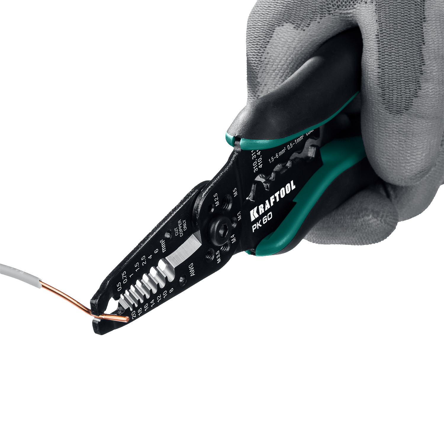 KRAFTOOL PK-60, 0.5 - 6 мм2, многофункциональный стриппер (22658) — фото 11