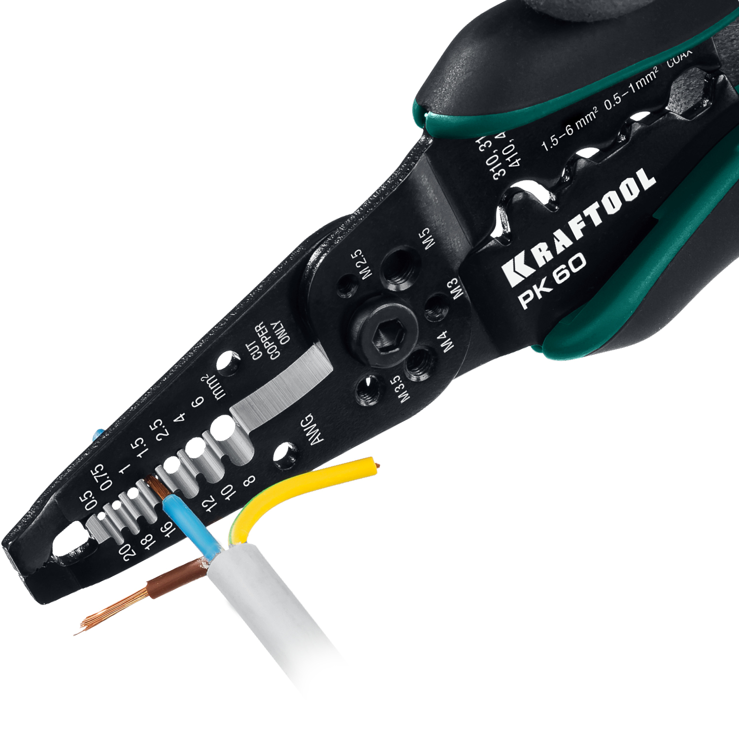 KRAFTOOL PK-60, 0.5 - 6 мм2, многофункциональный стриппер (22658) — фото 6