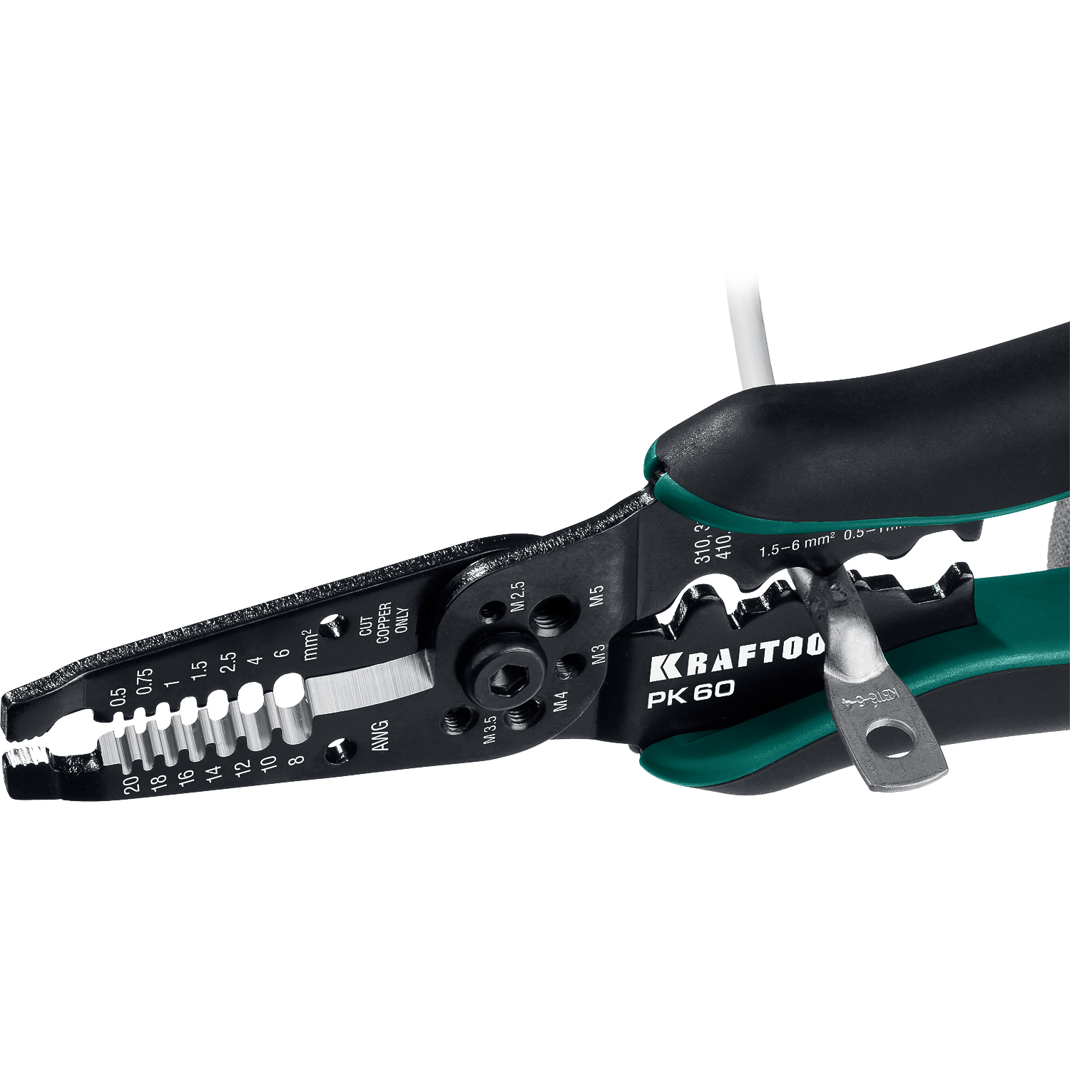 KRAFTOOL PK-60, 0.5 - 6 мм2, многофункциональный стриппер (22658) — фото 9