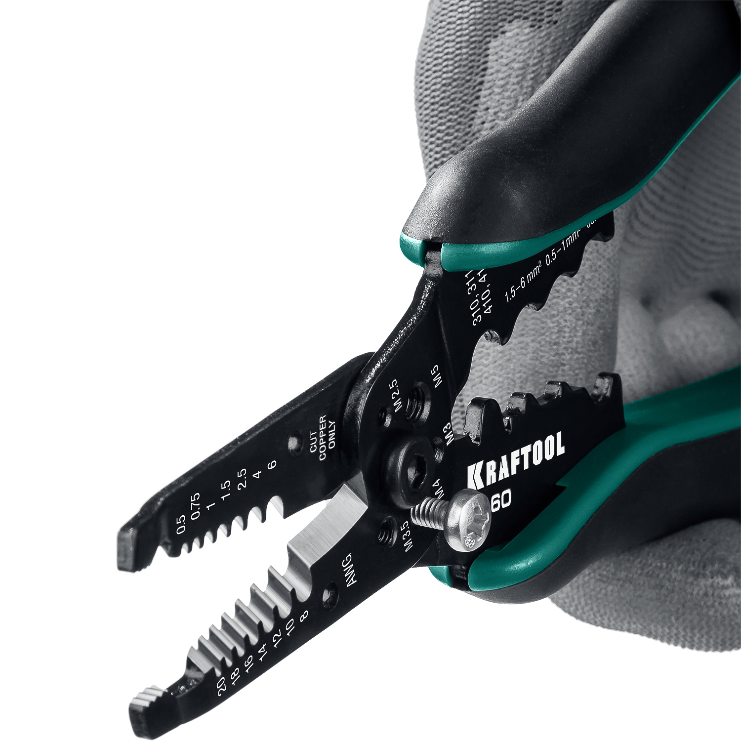 KRAFTOOL PK-60, 0.5 - 6 мм2, многофункциональный стриппер (22658) — фото 10