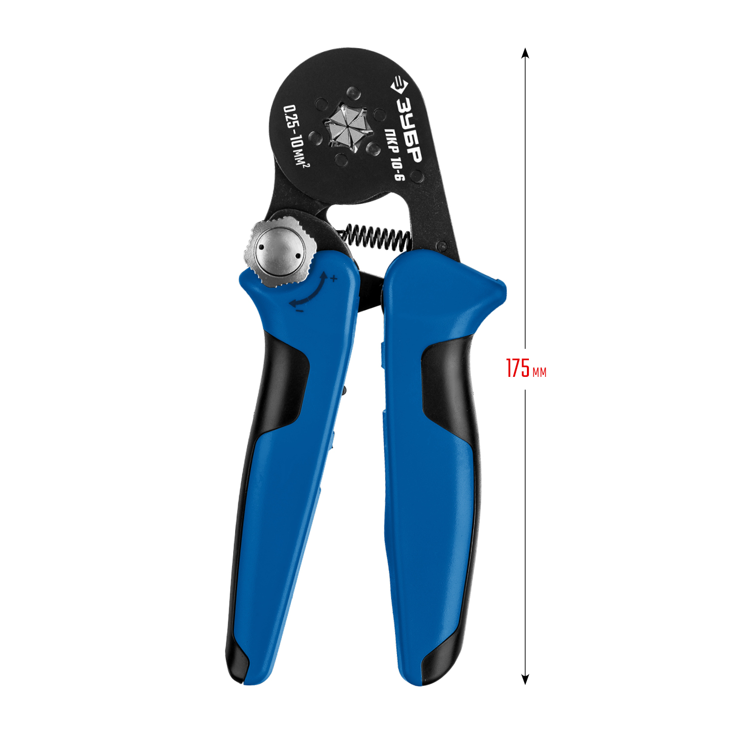 ЗУБР ПКР-10-6, 0.25 - 10 мм2, с шестигранным профилем, мультидиапазонные пресс-клещи, Профессионал (22678) — фото 8