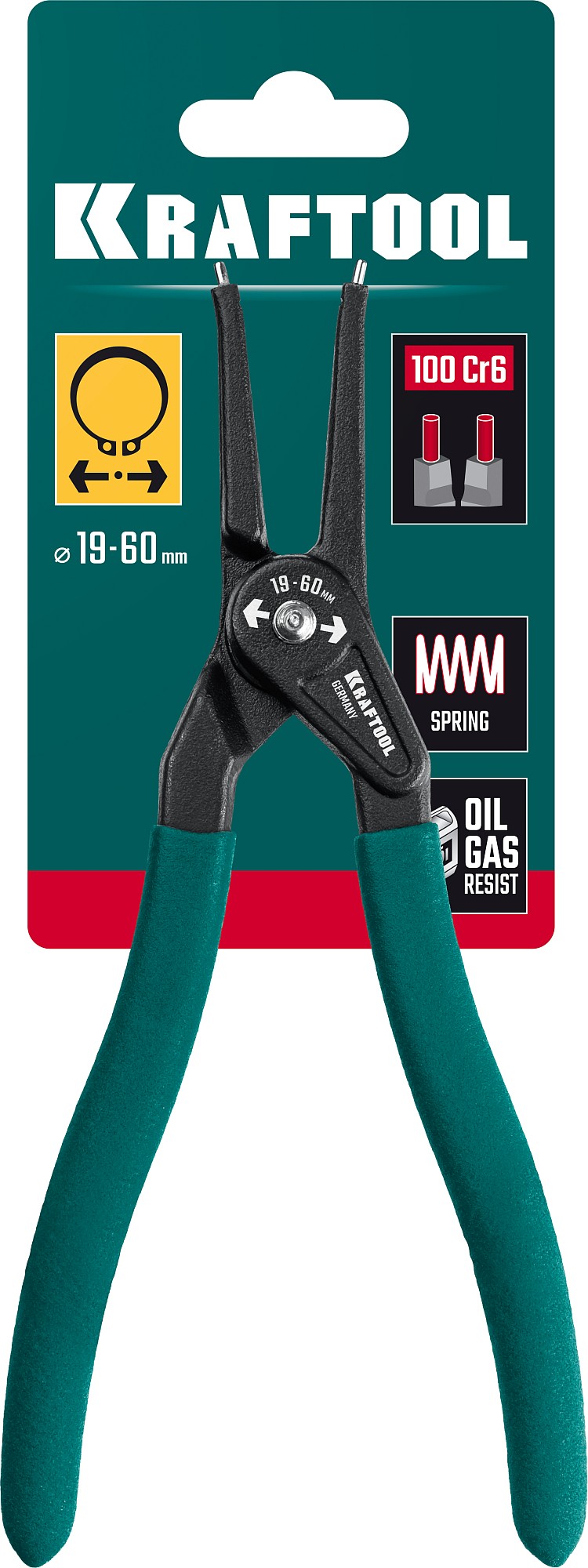 KRAFTOOL 180 мм, прямые губки, внешний, съемник стопорных колец (22812-3) — фото 6