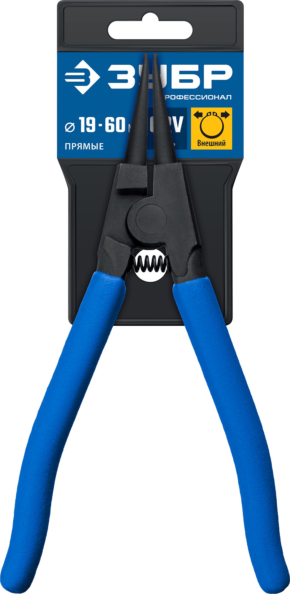 ЗУБР 180 мм, прямые губки, внешний съемник стопорных колец, Профессионал (22821-3) — фото 5