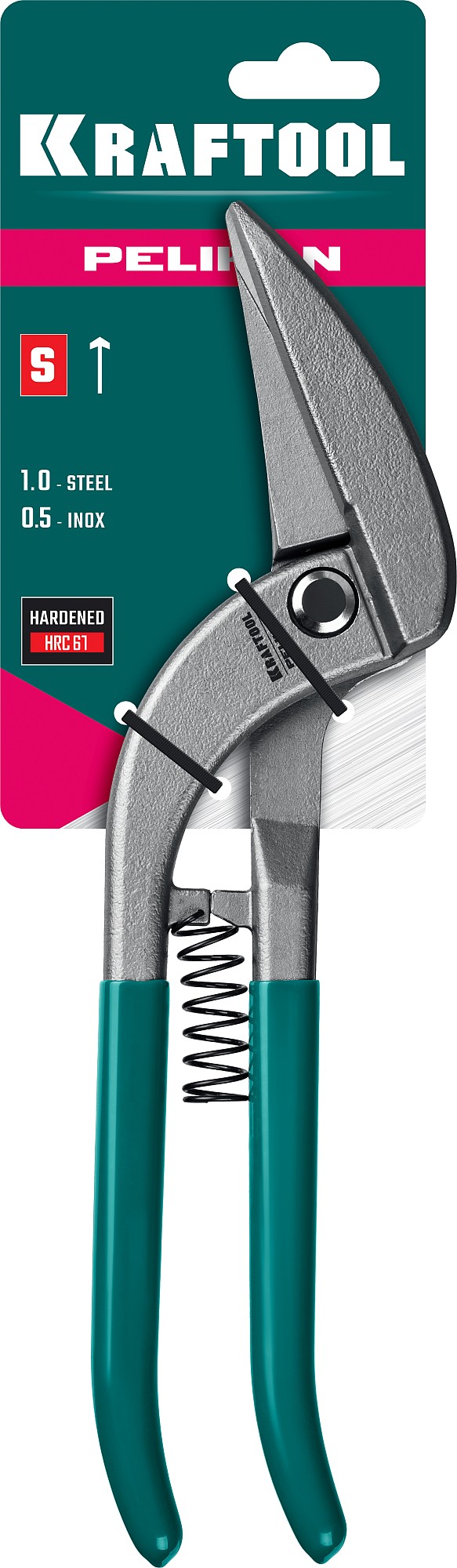 KRAFTOOL Pelikan 300 мм цельнокованые ножницы по металлу (23008-30) — фото 2