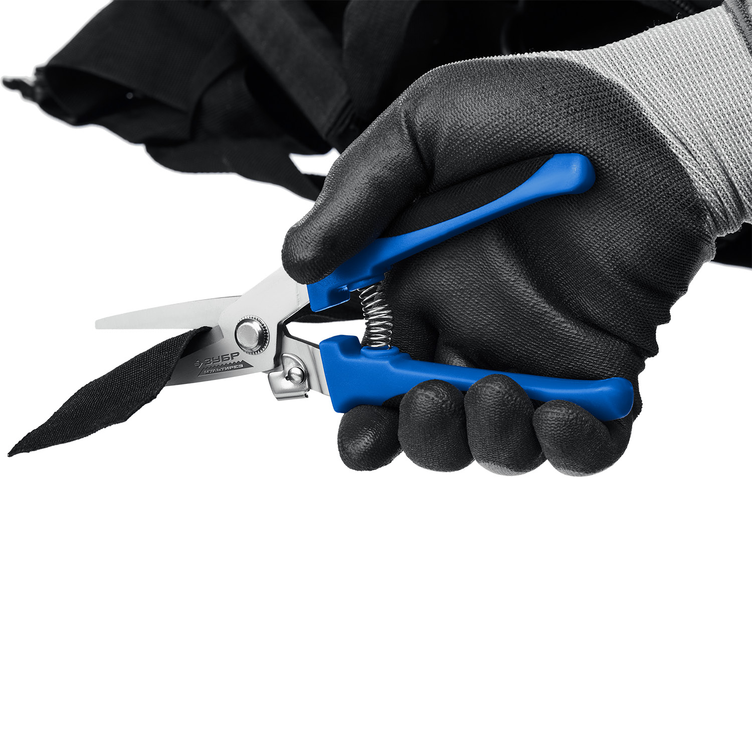 ЗУБР МУЛЬТИРЕЗ, 200 мм, универсальные технические ножницы, Профессионал (23215) — фото 13