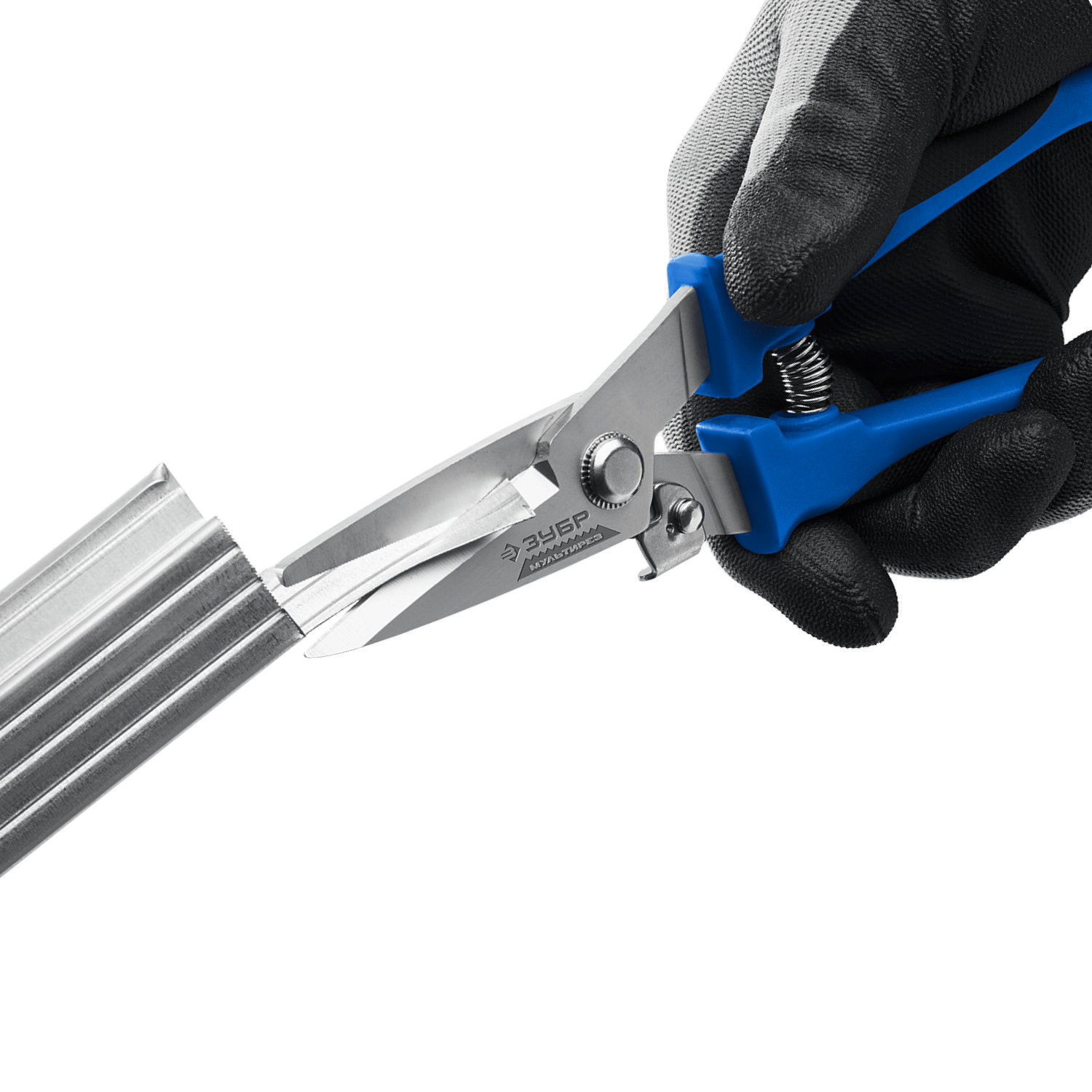 ЗУБР МУЛЬТИРЕЗ, 200 мм, универсальные технические ножницы, Профессионал (23215) — фото 14
