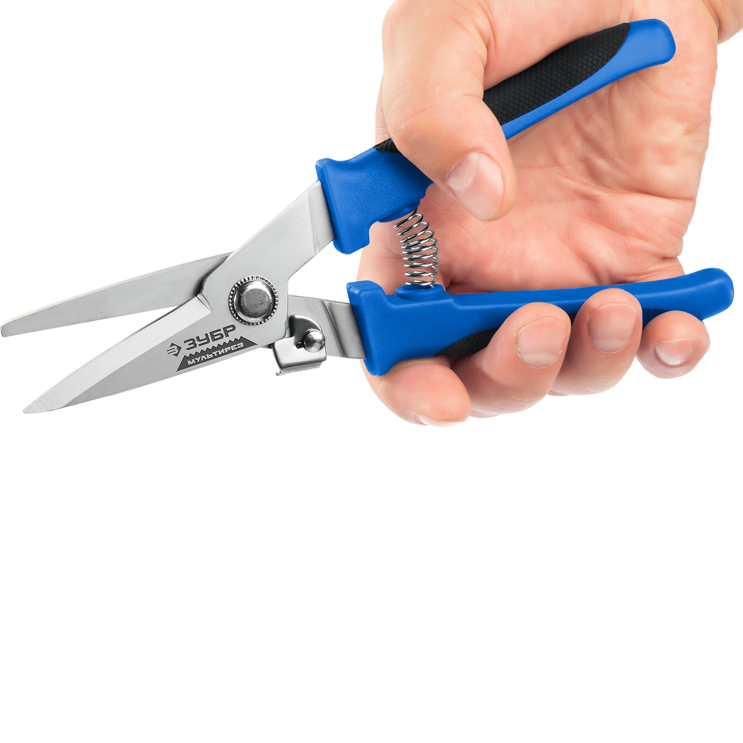 ЗУБР МУЛЬТИРЕЗ, 200 мм, универсальные технические ножницы, Профессионал (23215) — фото 15