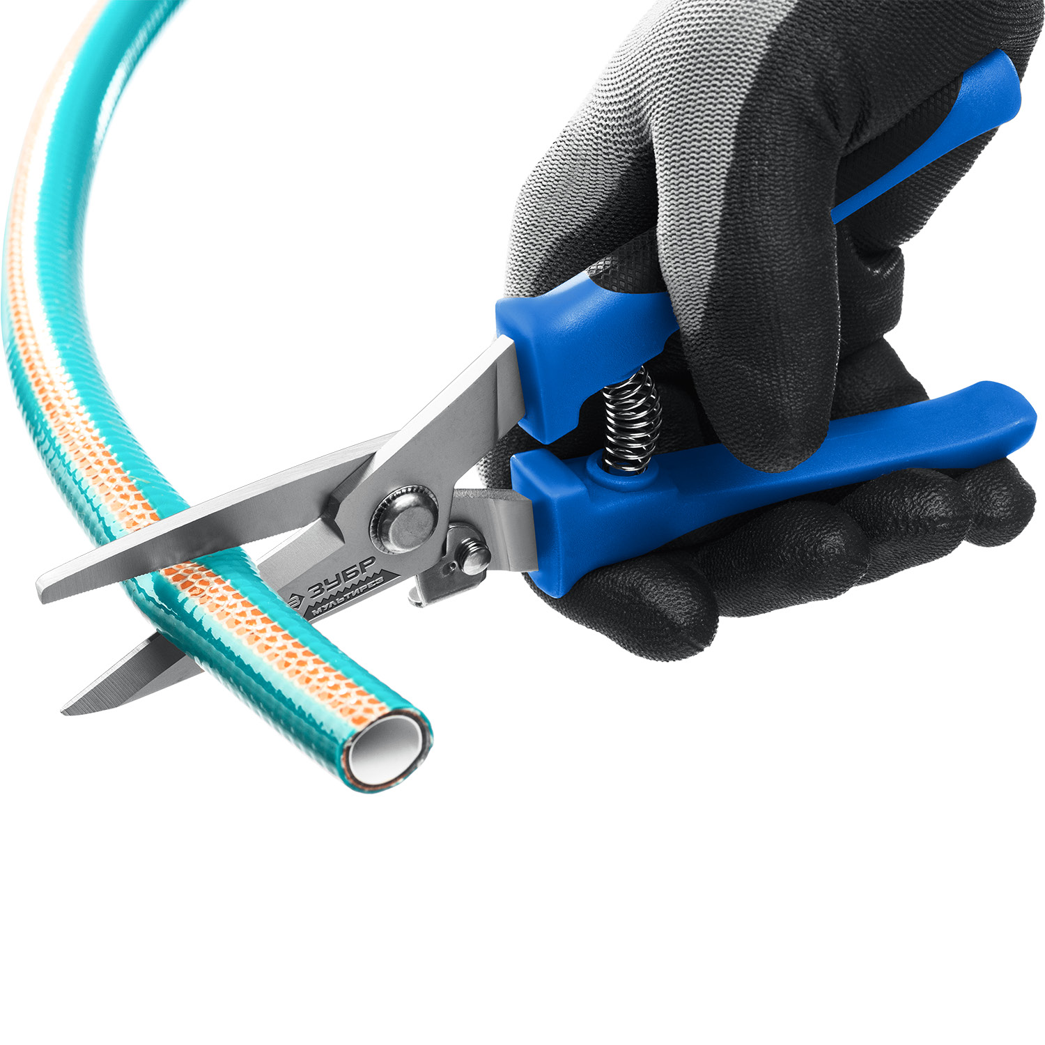 ЗУБР МУЛЬТИРЕЗ, 200 мм, универсальные технические ножницы, Профессионал (23215) — фото 8