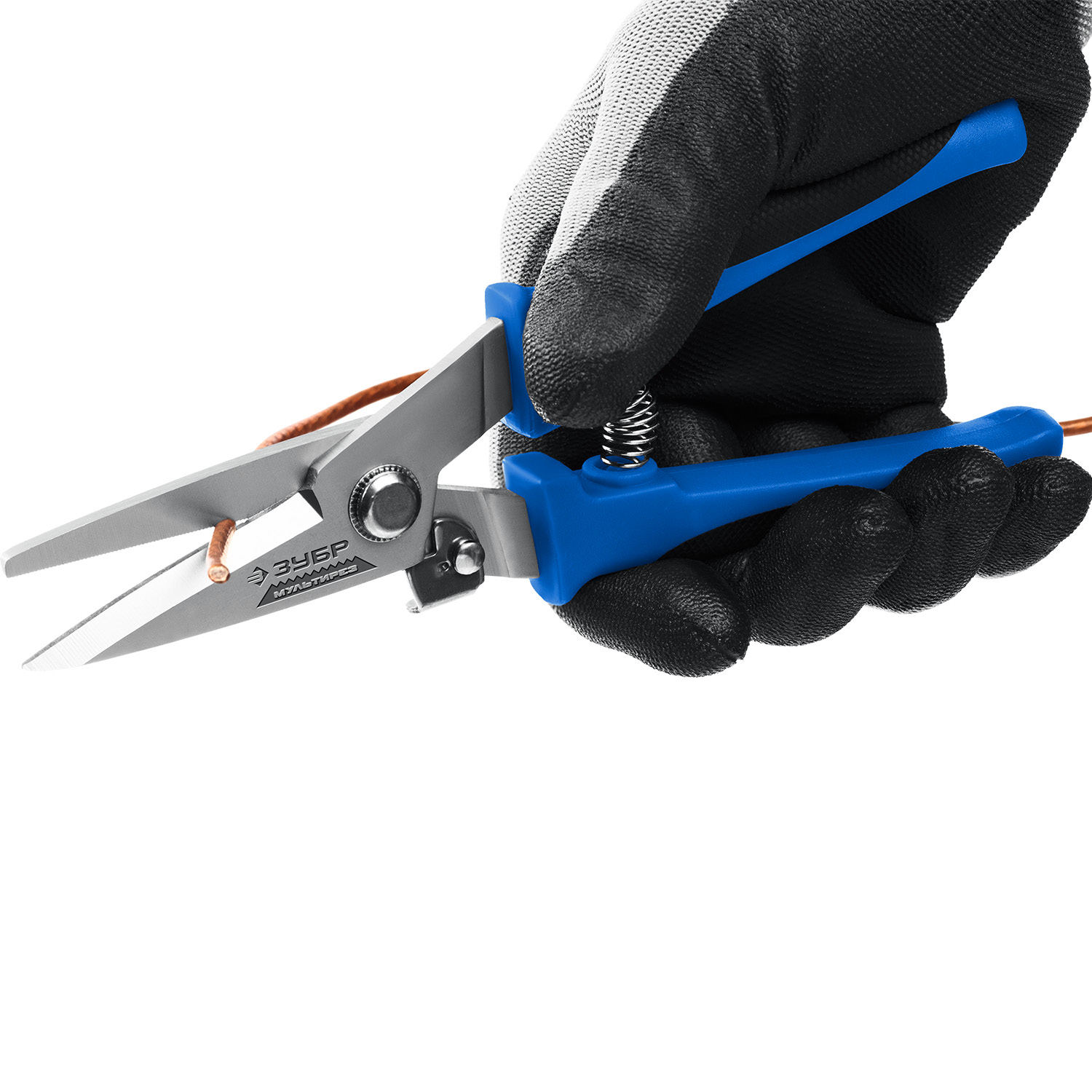 ЗУБР МУЛЬТИРЕЗ, 200 мм, универсальные технические ножницы, Профессионал (23215) — фото 10