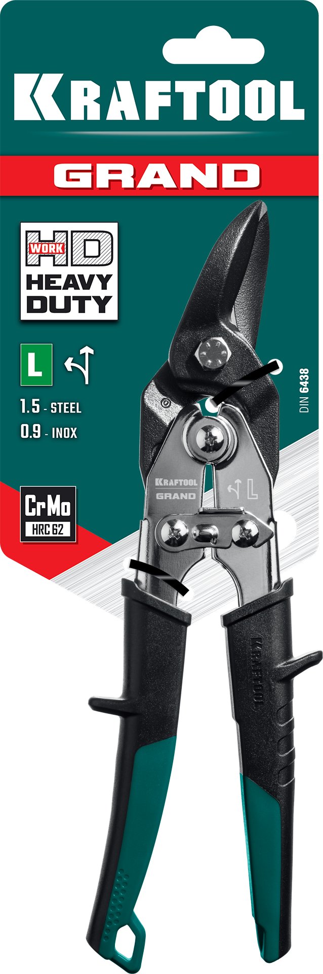 KRAFTOOL Grand, 270 мм, левые ножницы по металлу (2324-L) — фото 7