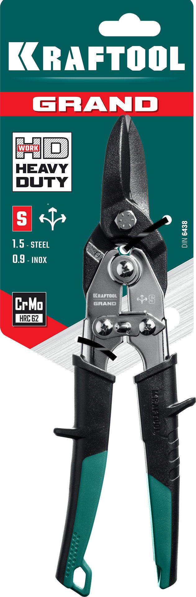 KRAFTOOL Grand, 270 мм, прямые ножницы по металлу (2324-S) — фото 6