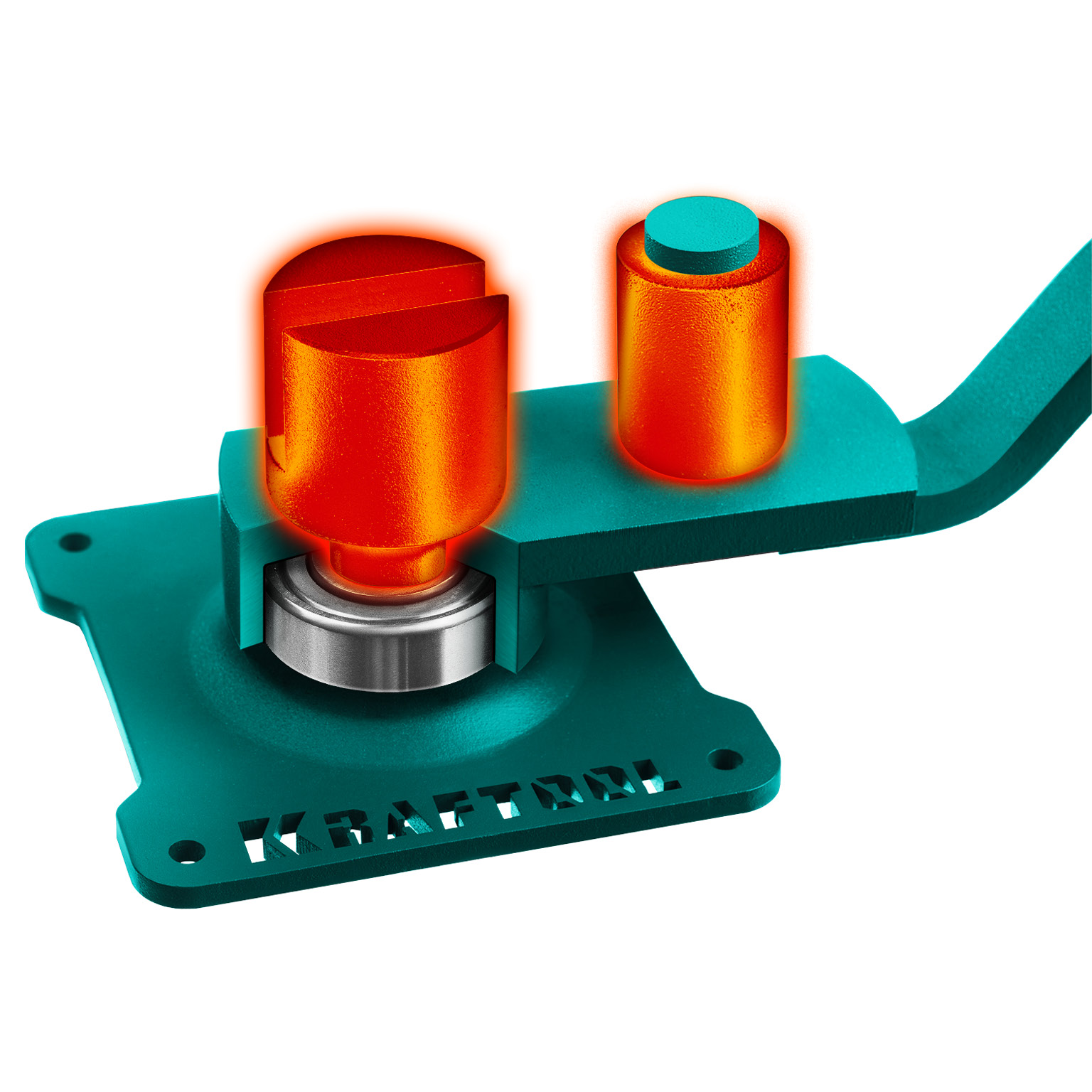 KRAFTOOL 12 E, острый гиб, на подшипнике, ручной станок для гибки арматуры (23303) — фото 9