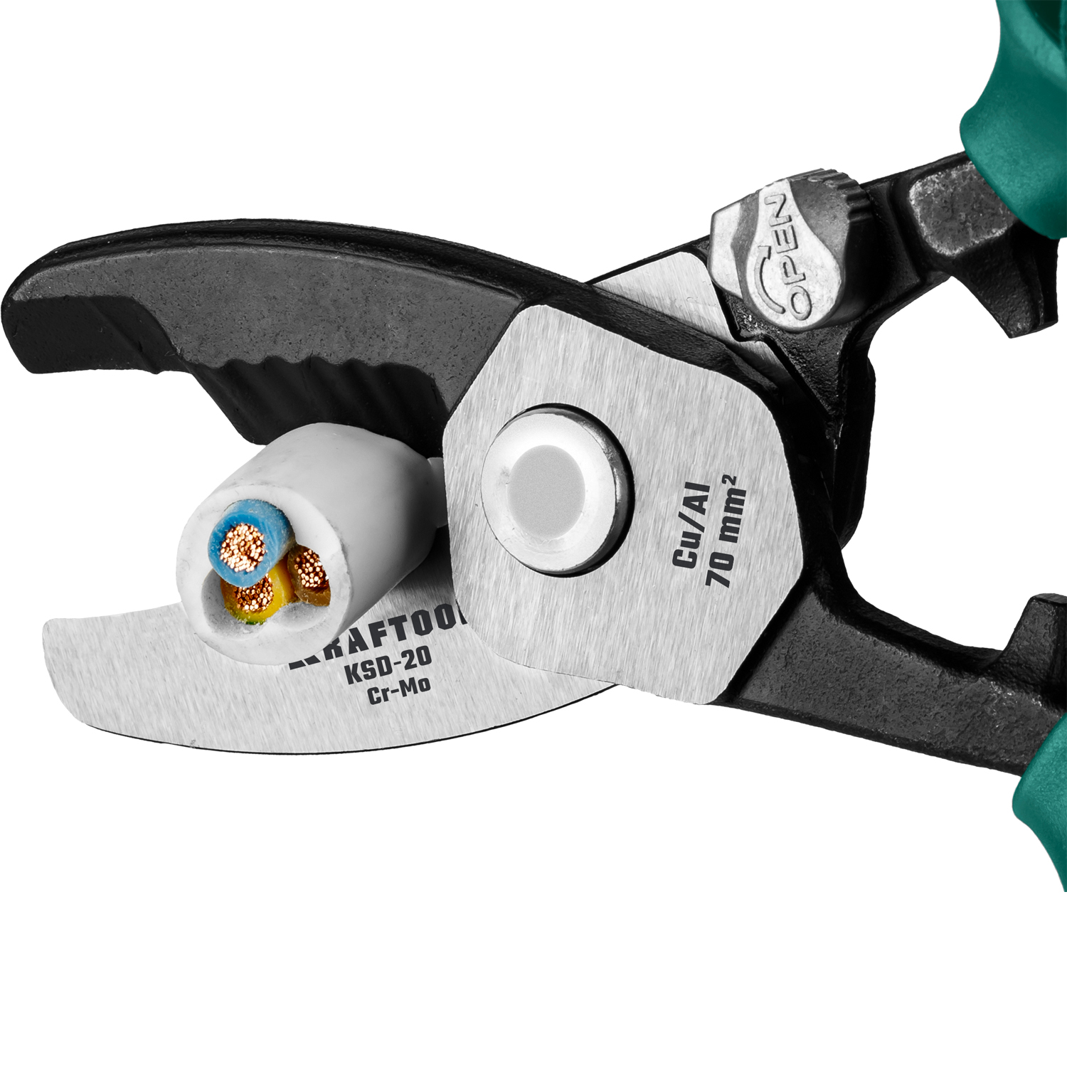 KRAFTOOL KSD-20, d 20мм, 200мм, с двойными режущими кромками, кабелерез (23332-20) — фото 6