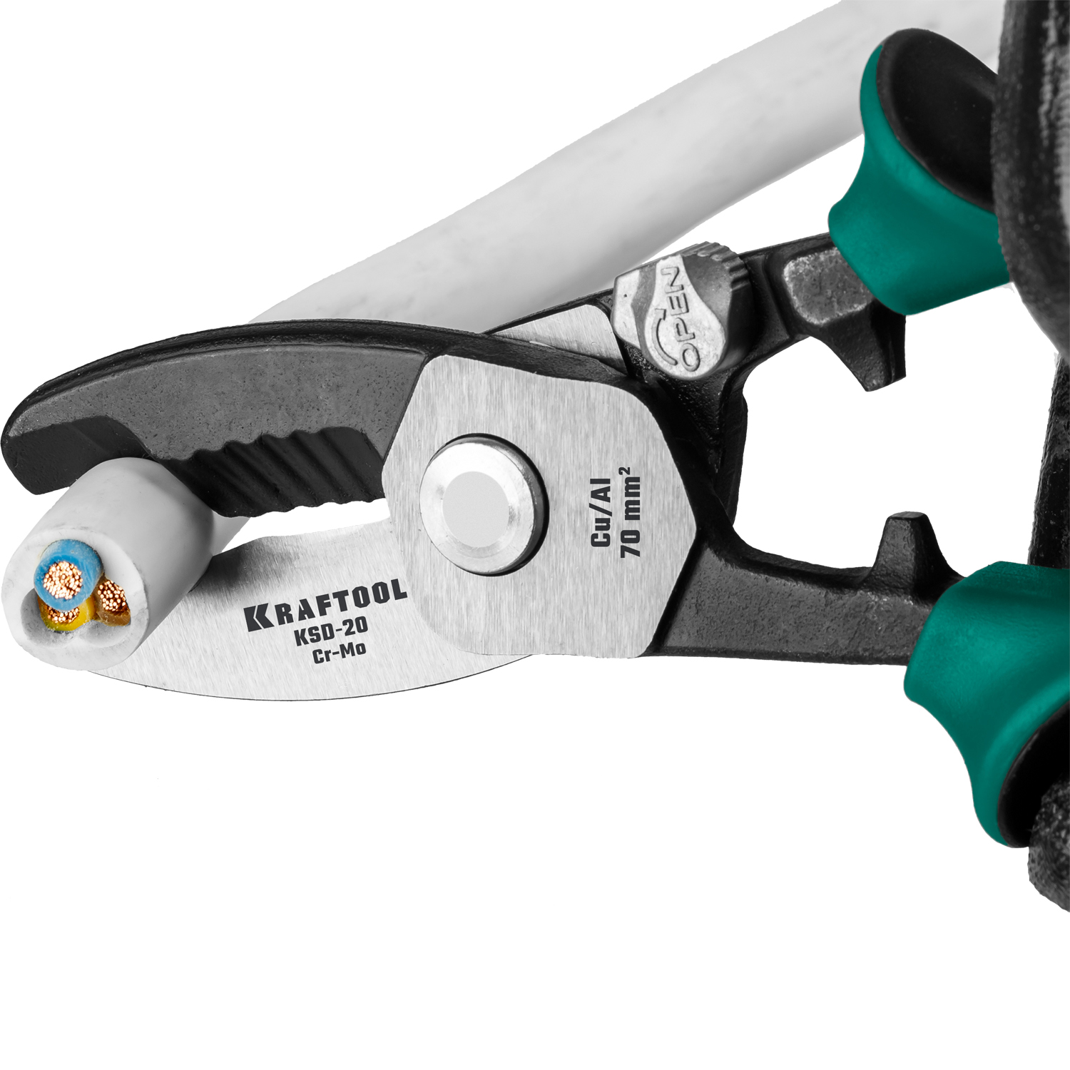 KRAFTOOL KSD-20, d 20мм, 200мм, с двойными режущими кромками, кабелерез (23332-20) — фото 7