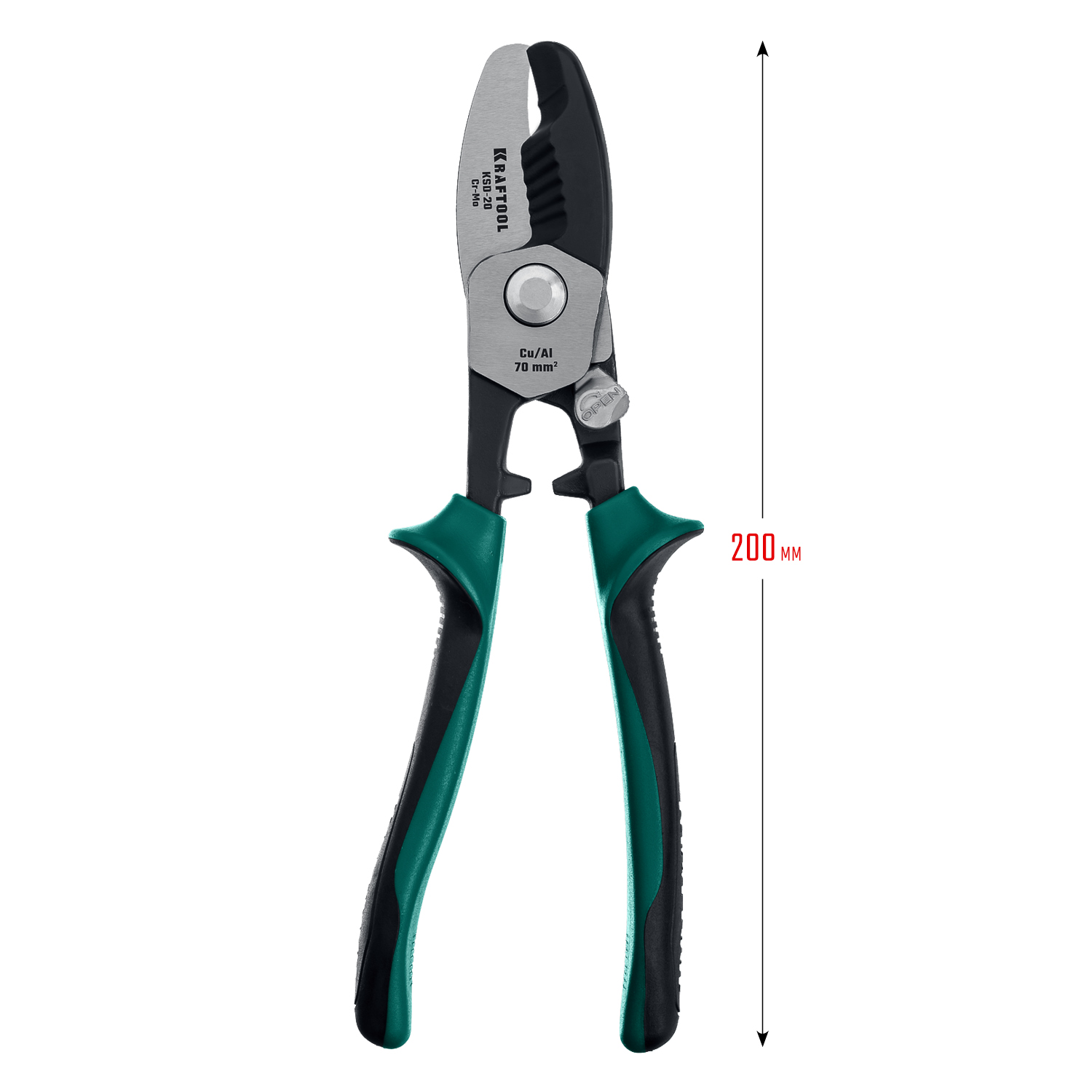 KRAFTOOL KSD-20, d 20мм, 200мм, с двойными режущими кромками, кабелерез (23332-20) — фото 10