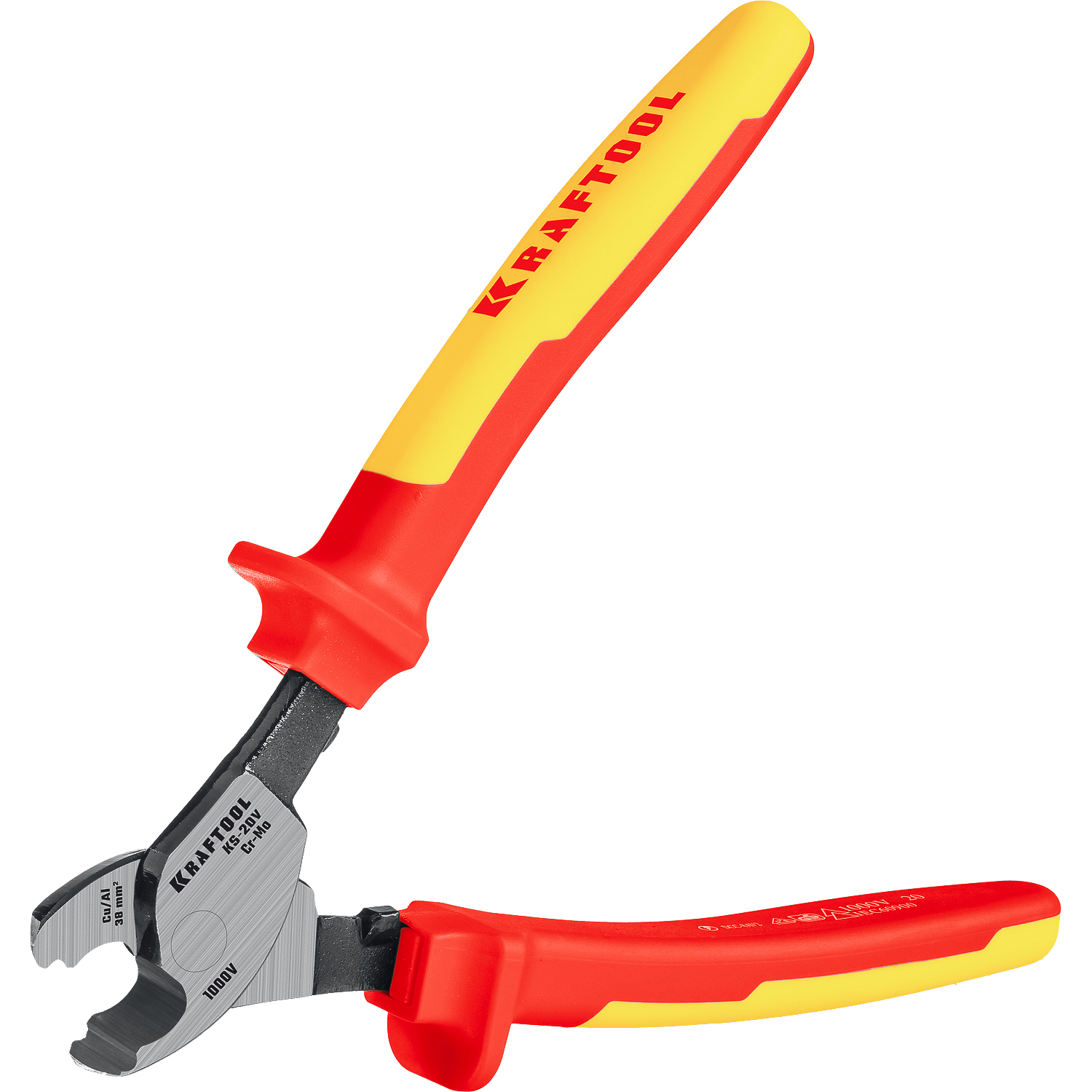 KRAFTOOL KS-20V, 1000 В, d 11мм, 200мм, диэлектрический кабелерез (23333-20V) — фото 4