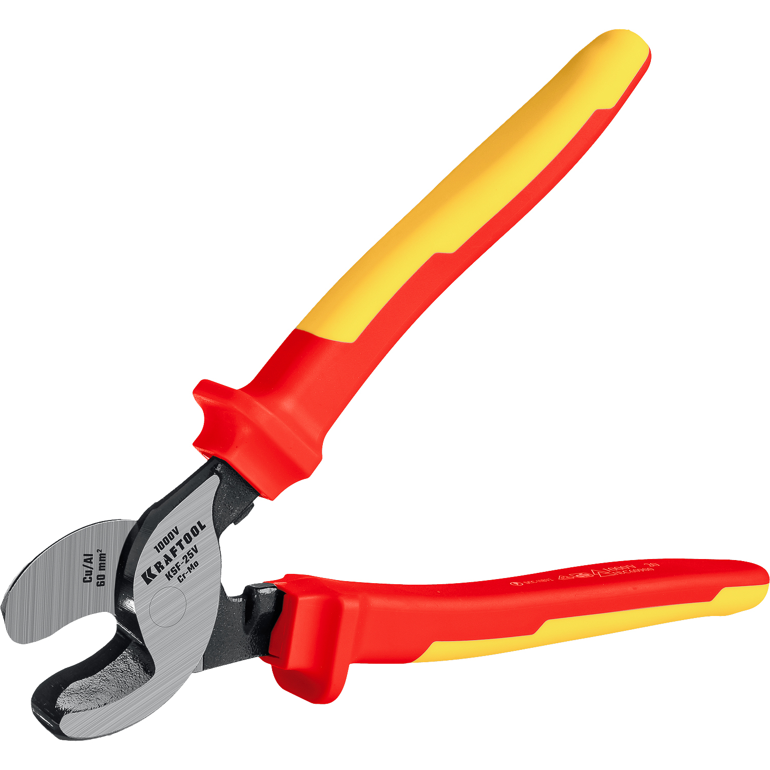 KRAFTOOL KSF-25V, d 13 мм, 250 мм, VDE, 1000 В, усиленный, диэлектрический кабелерез (23334-25V) — фото 4