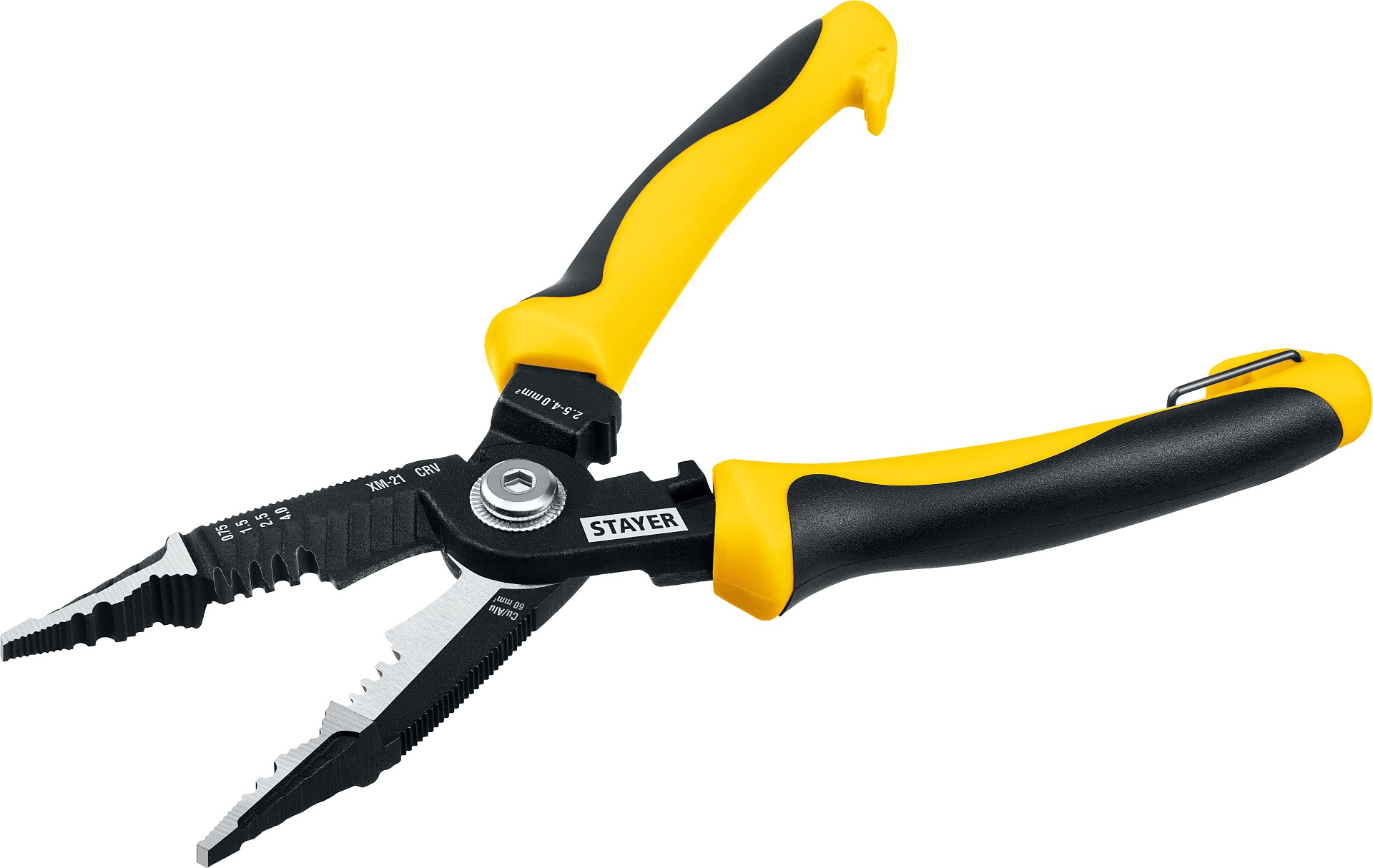 STAYER HERCULES XM-21, 4в1 электромонтажные клещи (23342-21) — фото 2