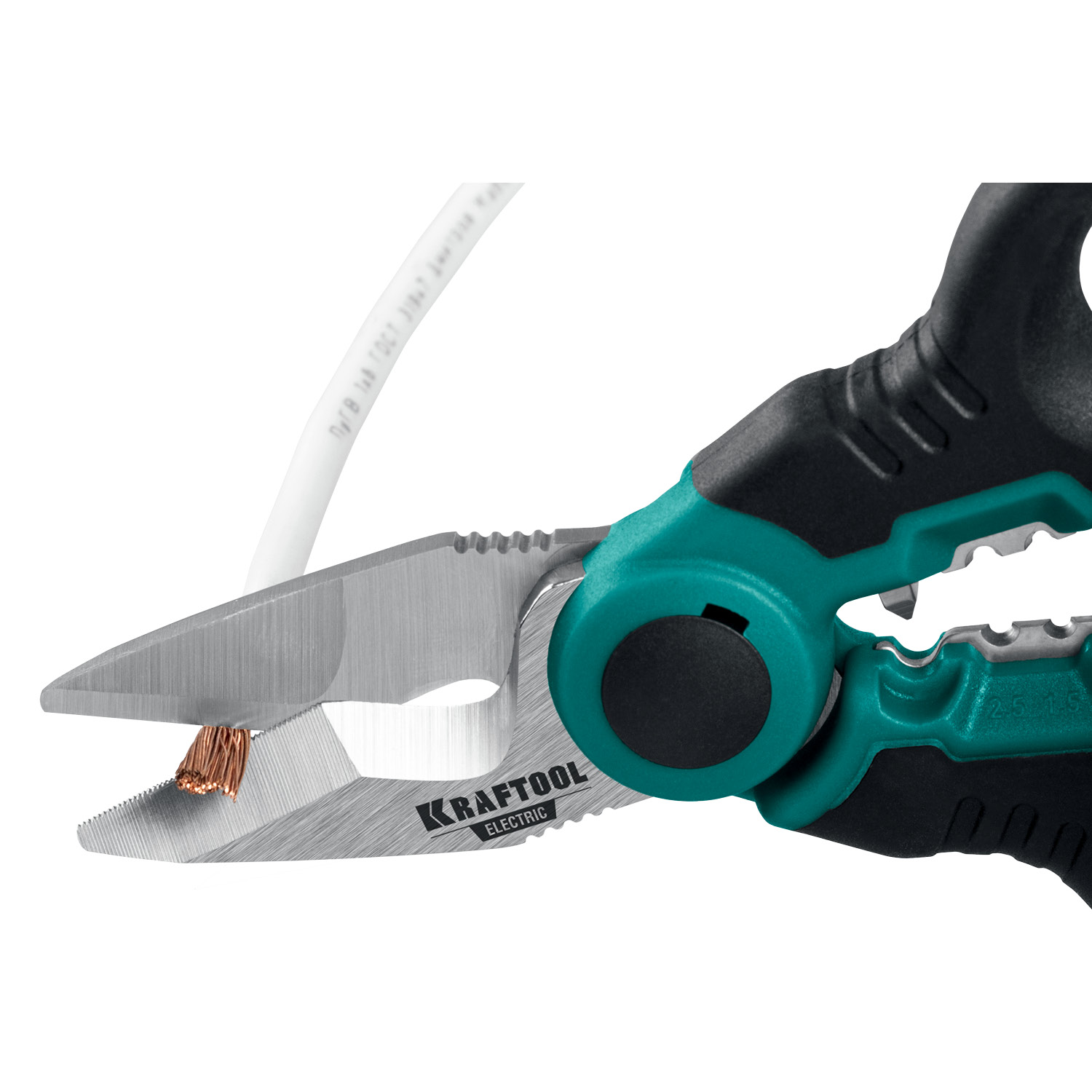 KRAFTOOL ELECTRIC, 4 в 1, 160 мм, с чехлом, ножницы электрика (23356) — фото 11