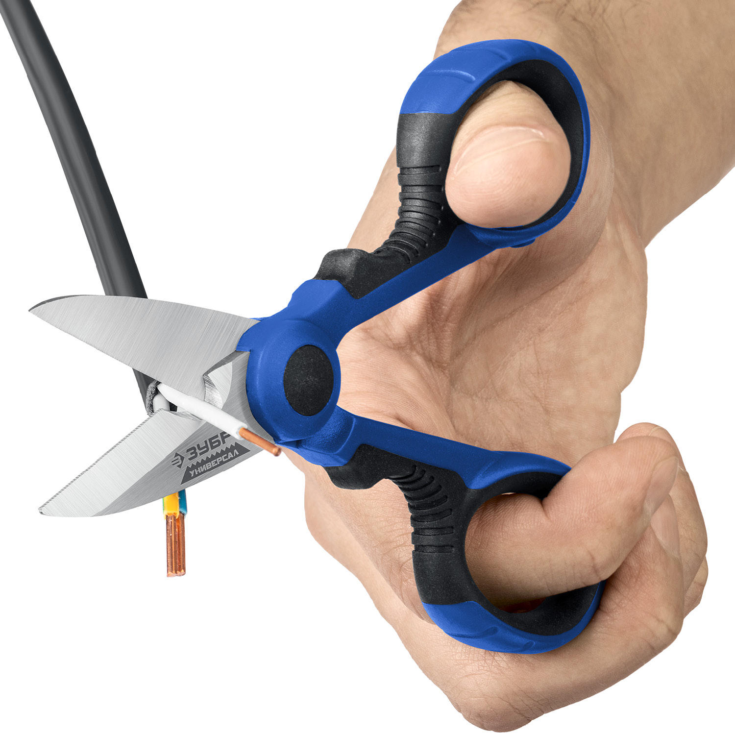 ЗУБР Универсал, 145 мм, ножницы электрика универсальные, Профессионал (23357) — фото 10