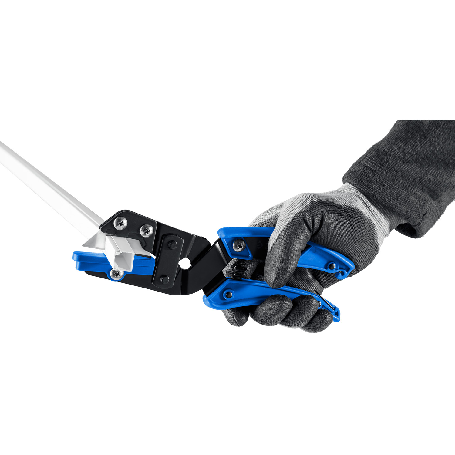 ЗУБР Универсал, для пластмассовых и резиновых профилей, угловые ножницы со сменным трапециевидным лезвием, Профессионал (23371) — фото 12