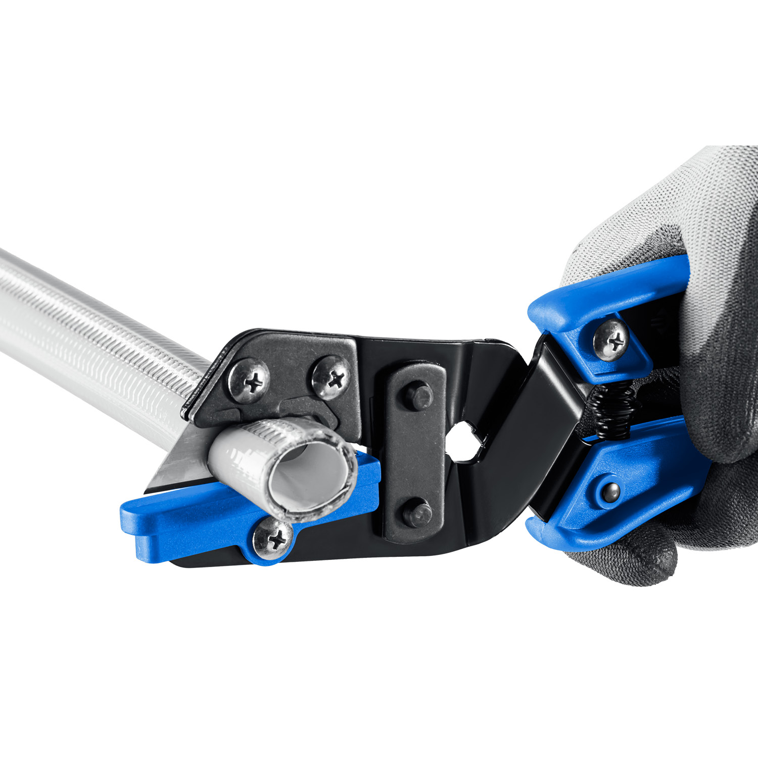 ЗУБР Универсал, для пластмассовых и резиновых профилей, угловые ножницы со сменным трапециевидным лезвием, Профессионал (23371) — фото 10