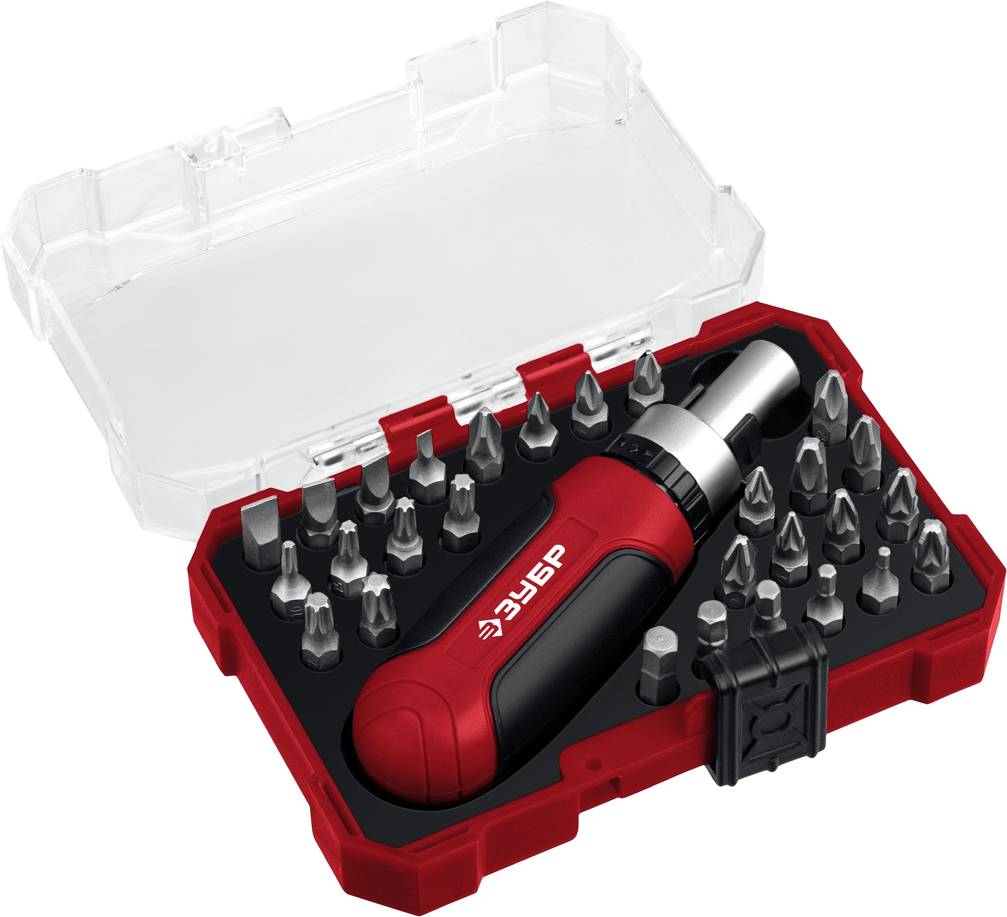 ЗУБР Мастер 29, 29 шт, набор: отвертка с насадками (25040) — фото 2