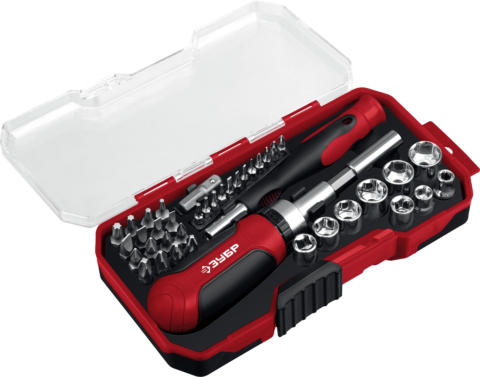 ЗУБР Мастер 41, 41 шт, набор: отвертка с насадками (25042) — фото 2