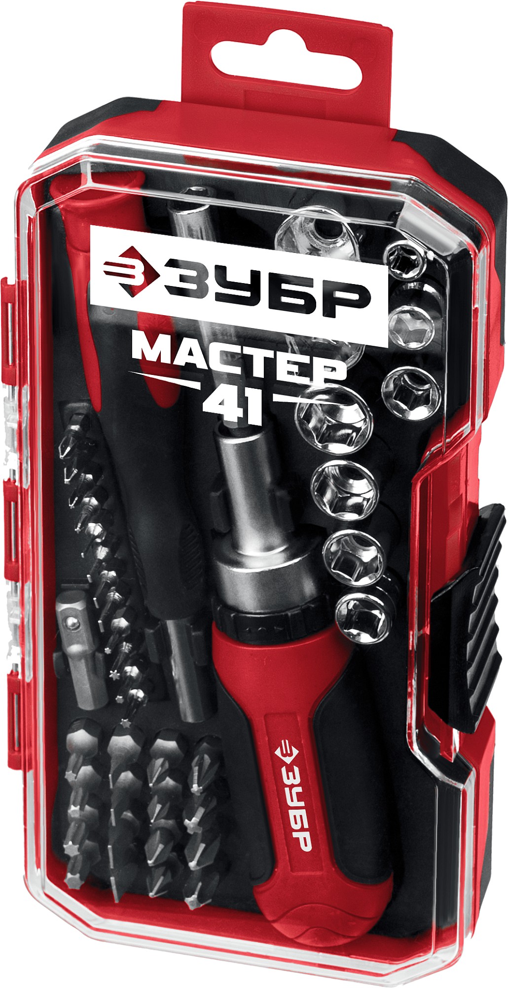 ЗУБР Мастер 41, 41 шт, набор: отвертка с насадками (25042) — фото 4