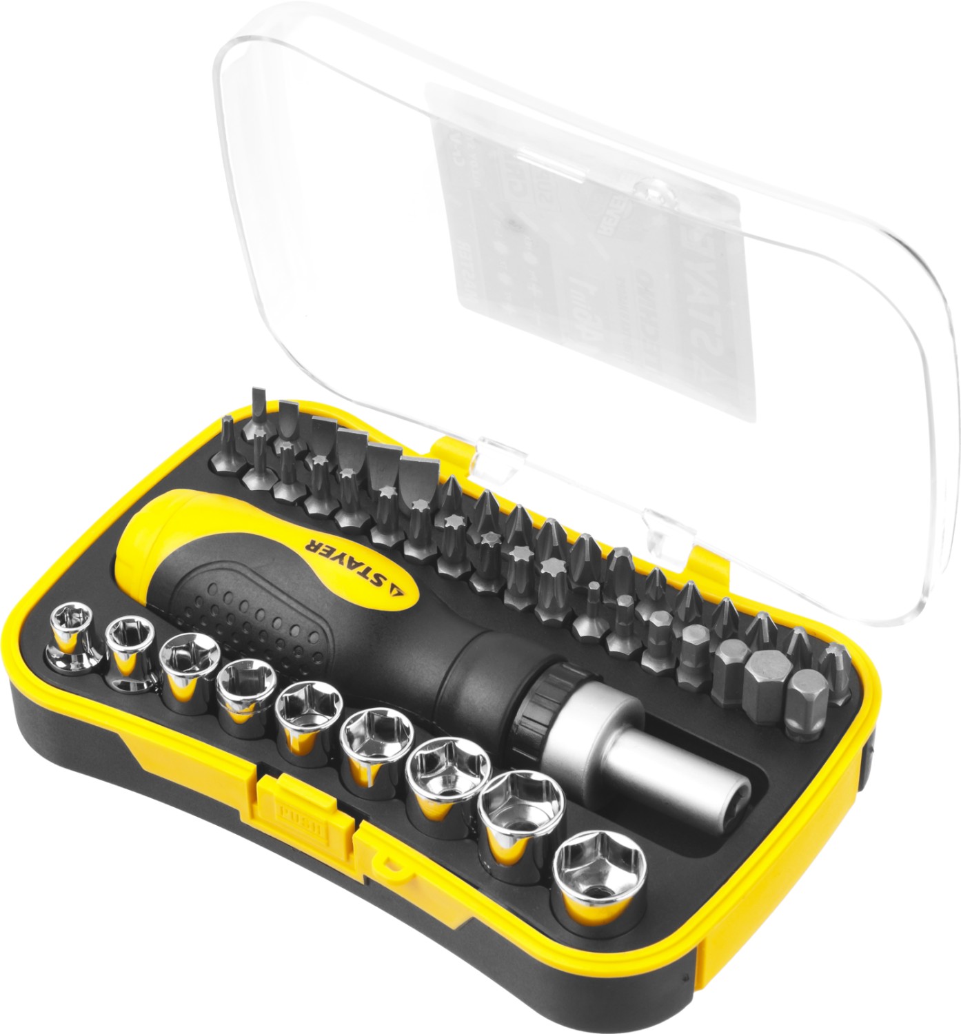 STAYER Compact-46, 46 предм., реверсивная отвертка с насадками (25084-H46) — фото 4