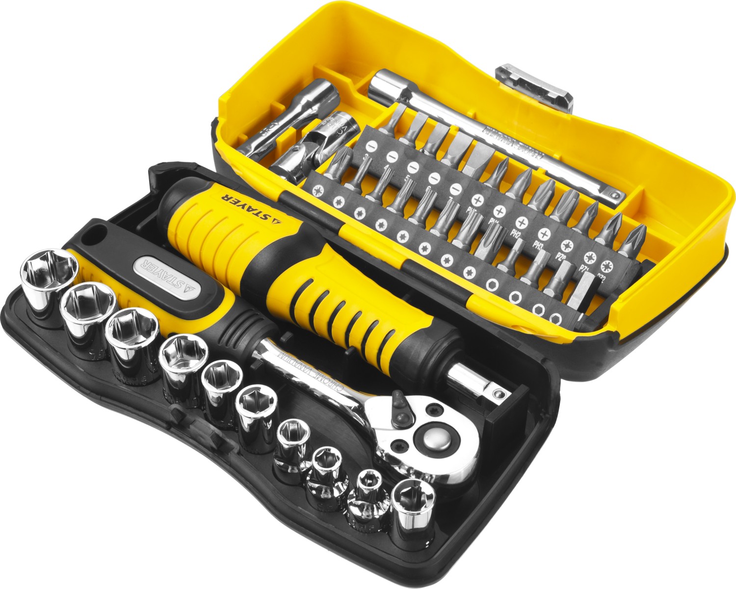 STAYER Pro Tech 39, 39 предм., универсальный набор инструмента (25135-H39) — фото 2