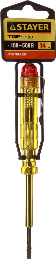 STAYER TOPElectro, 100 - 500 В, 140 мм, электрический пробник (2571-14) — фото 3