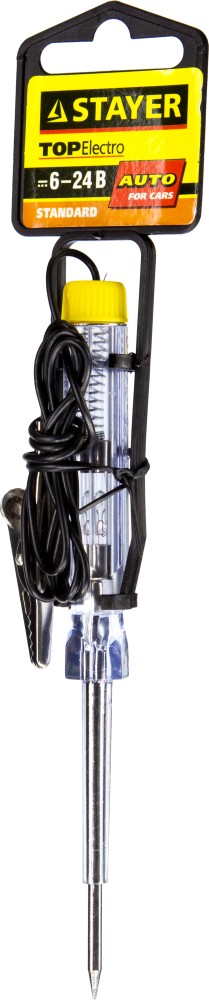 STAYER TOPElectro, 6 - 24 В, 120 мм, флажок-подвеска, электрический пробник для автопроводки (2573-24V) — фото 2