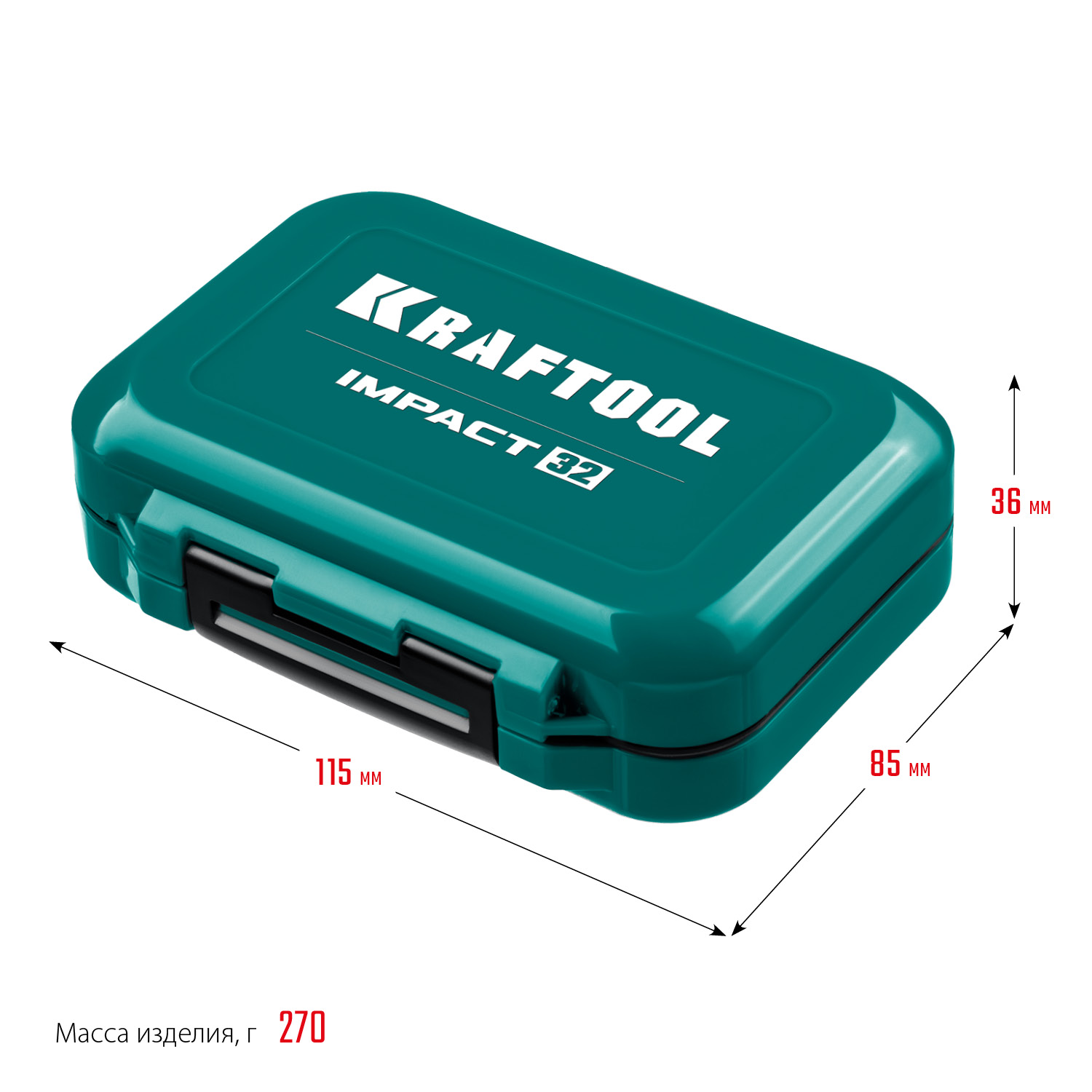 KRAFTOOL Impact-32, 32 шт, набор ударных бит (26066-H32) — фото 7