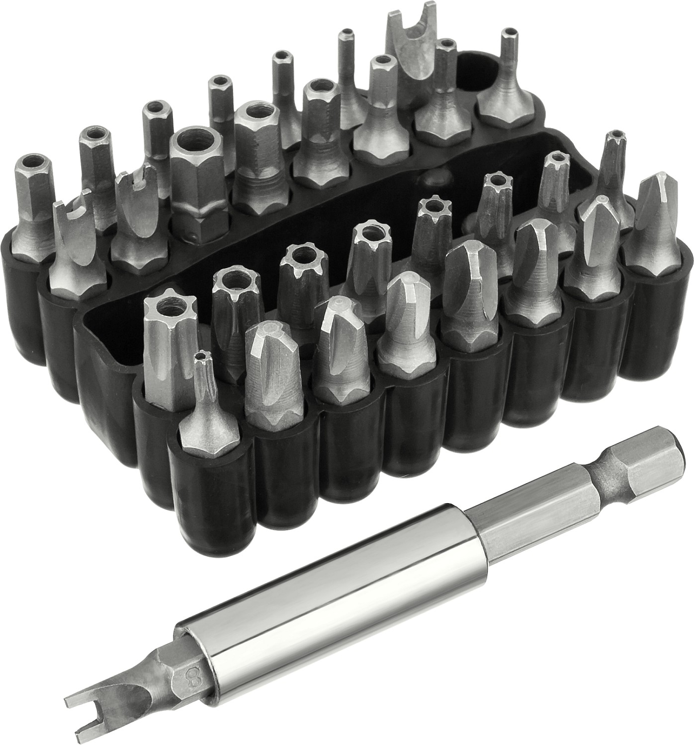 STAYER 33 шт, набор специальных бит с магнитным адаптером (26084-H33) — фото 3