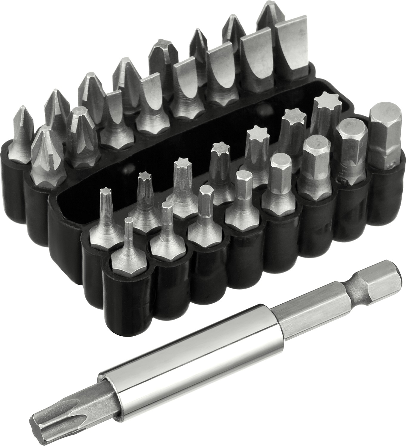 STAYER 33 шт, набор бит с магнитным адаптером (26085-H33) — фото 2
