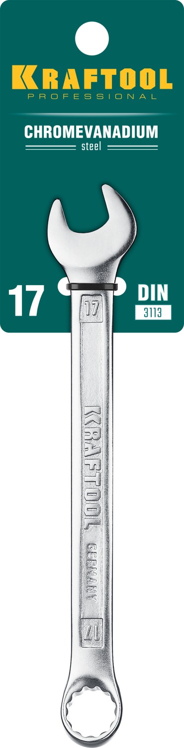 KRAFTOOL 17 мм, комбинированный гаечный ключ (27079-17) — фото 3