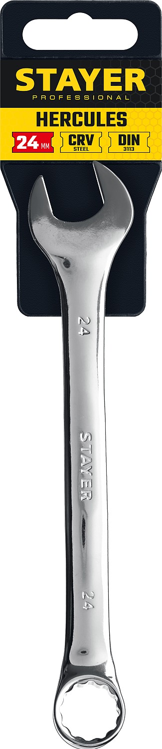 STAYER HERCULES, 24 мм, комбинированный гаечный ключ, Professional (27081-24) — фото 2