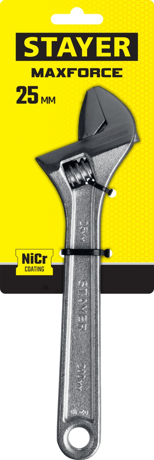 STAYER MAXFORCE, 200/25 мм, разводной ключ (2725-20) — фото 4