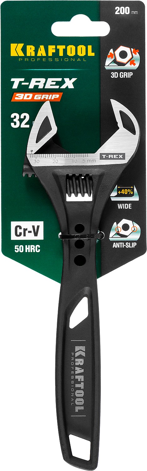 KRAFTOOL T-REX, 200/32 мм, силовой разводной ключ (27254-20) — фото 4